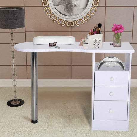 3 Drawers Manicure Table for Beauty Salon and Home