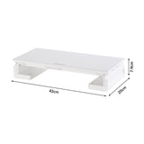 White Adjustable Multi-Functional Computer Monitor Stand