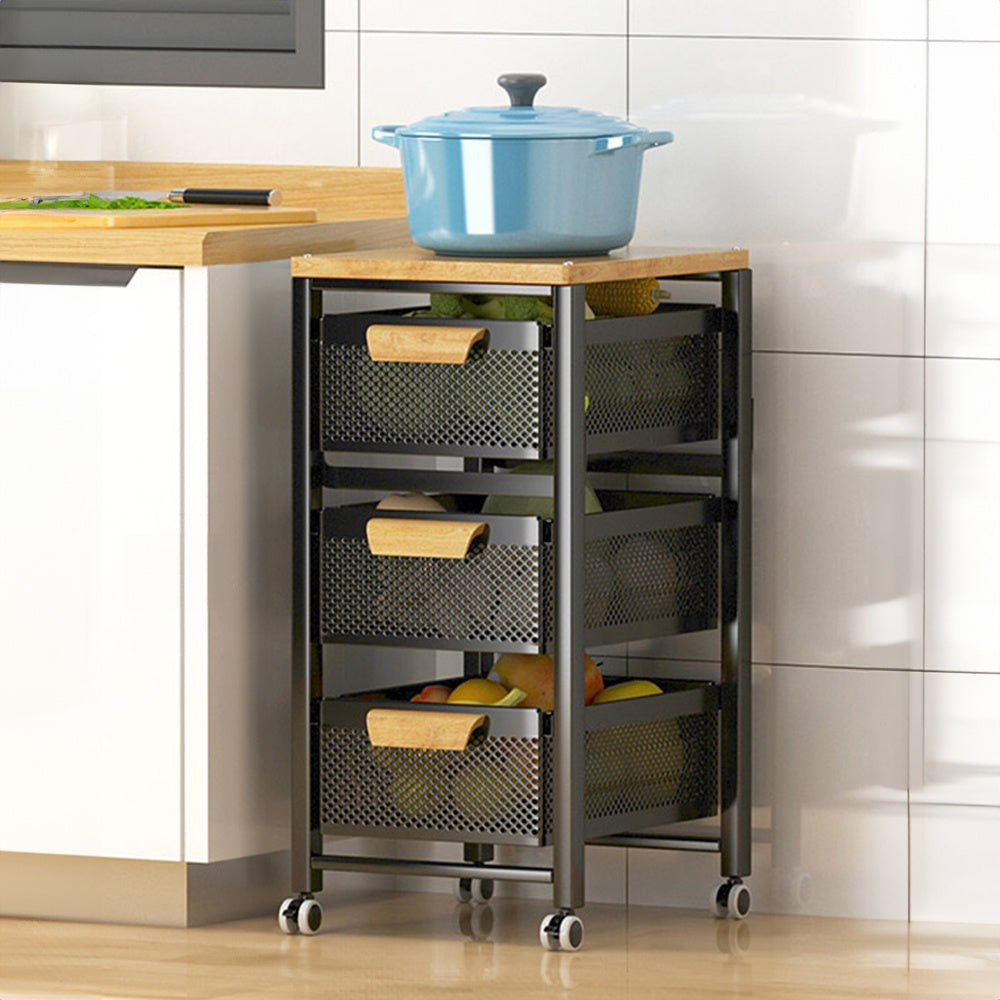 3 Tier Pull Out Storage Rack for Kitchen