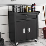 Lockable Rolling Tool Trolley Storage Cabinet