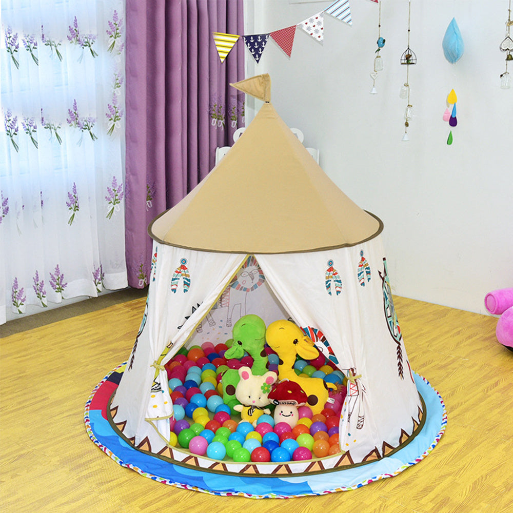 Children Girls Princess Indian Teepee Tent Playhouse