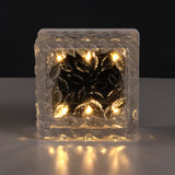 Transparent Solar Powered Acrylic LED Light Brick