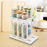 2 Tier Rotating Pull out Storage Shelf for Kitchen