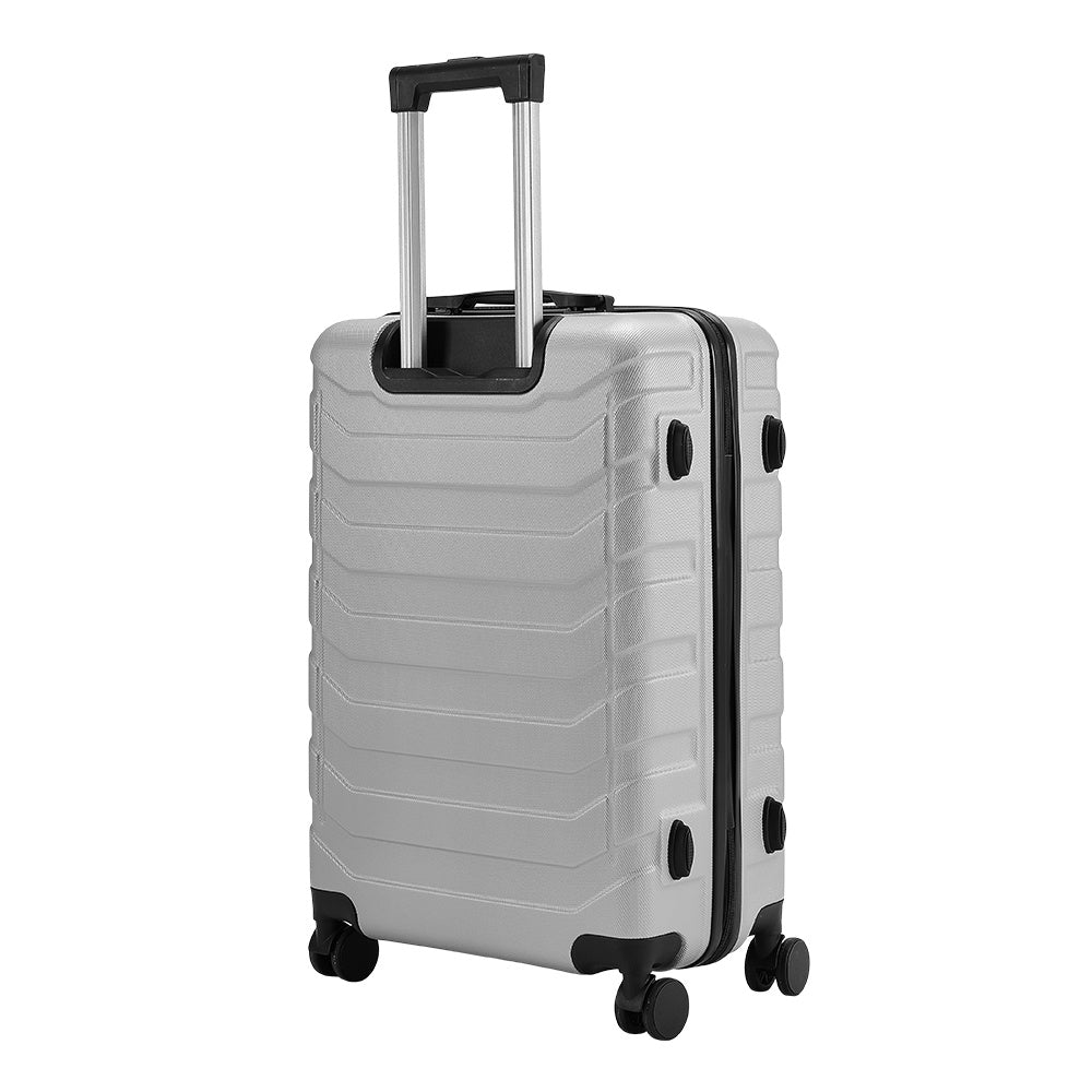 Grey 20 inch Rolling Hard Shell Luggage Travel Suitcase