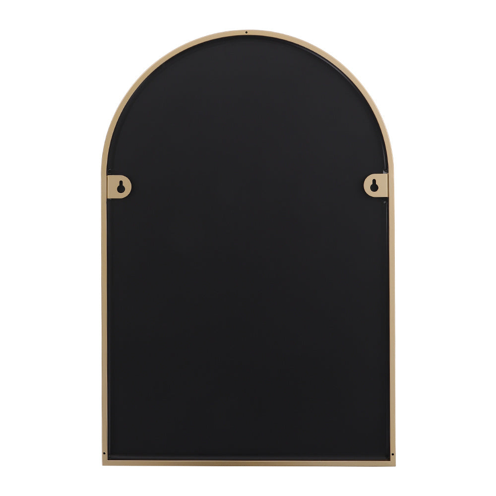 Gold Arch Shape Metal Framed Wall Mirror Decorative