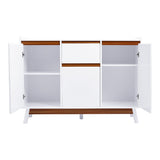 White Storage Living Room Sideboard with Drawers