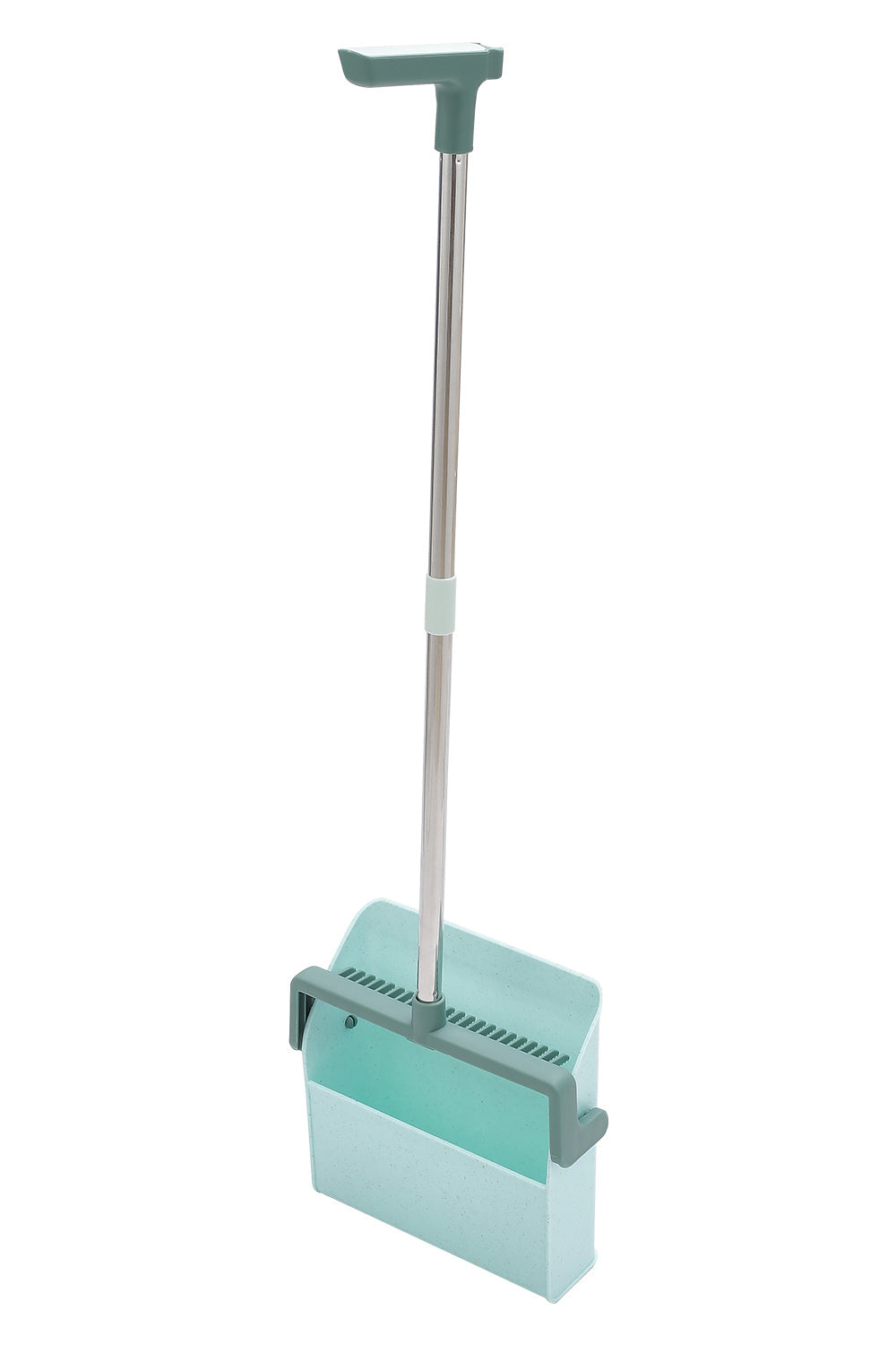 Green Rotatable Folding Broom and Dustpan Set