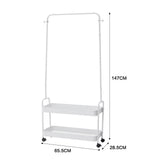 White Clothes Drying Rod Storage Rack