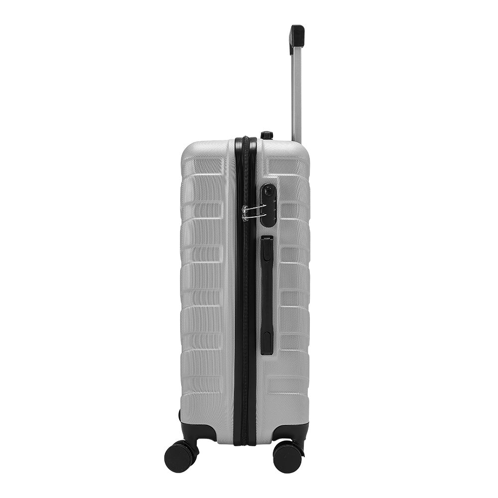 Grey 20 inch Rolling Hard Shell Luggage Travel Suitcase