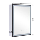 LED Bathroom Mirror Cabinet Single Door Fog Free