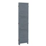 Folding Room Divider Privacy Separator Screen Dark Grey 3 Panel