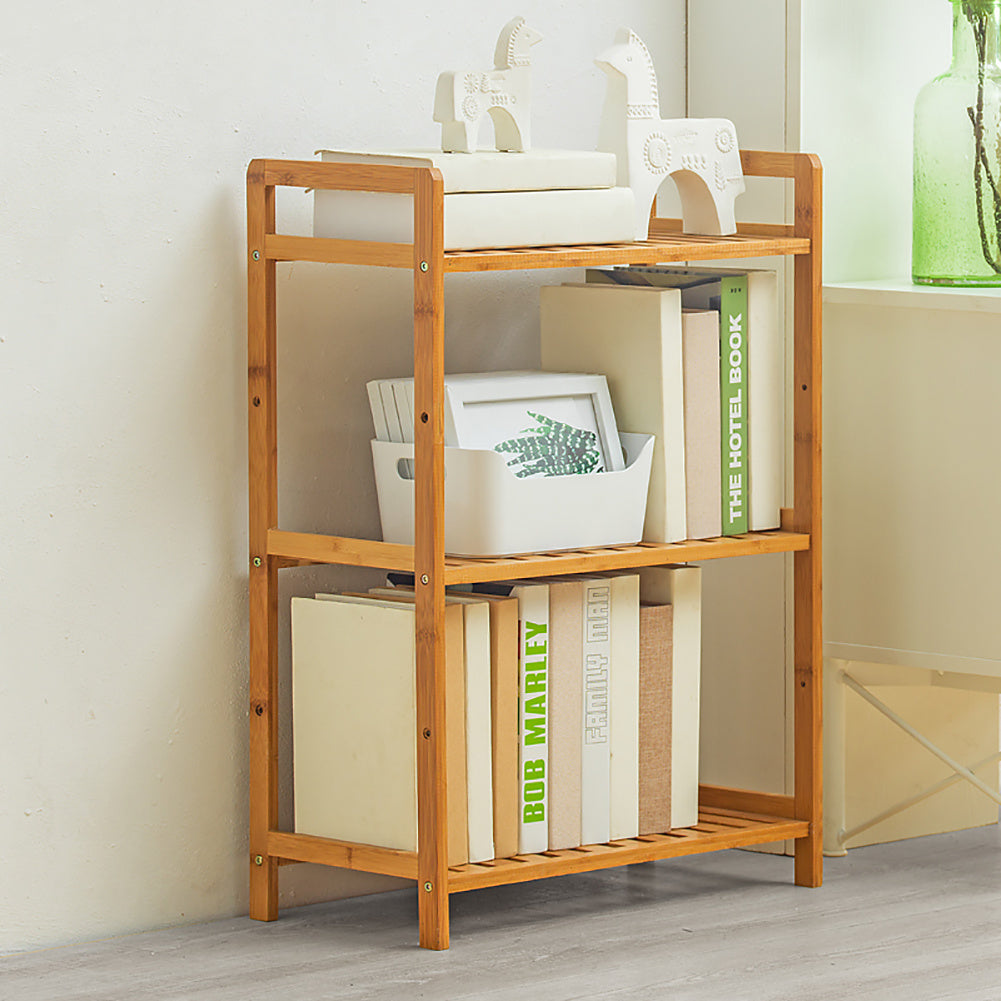 3 Tier Wood Bookcase Display Stand, 71x50x25CM