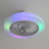 White 20 Inch Acrylic Ceiling Mount LED Fan Light