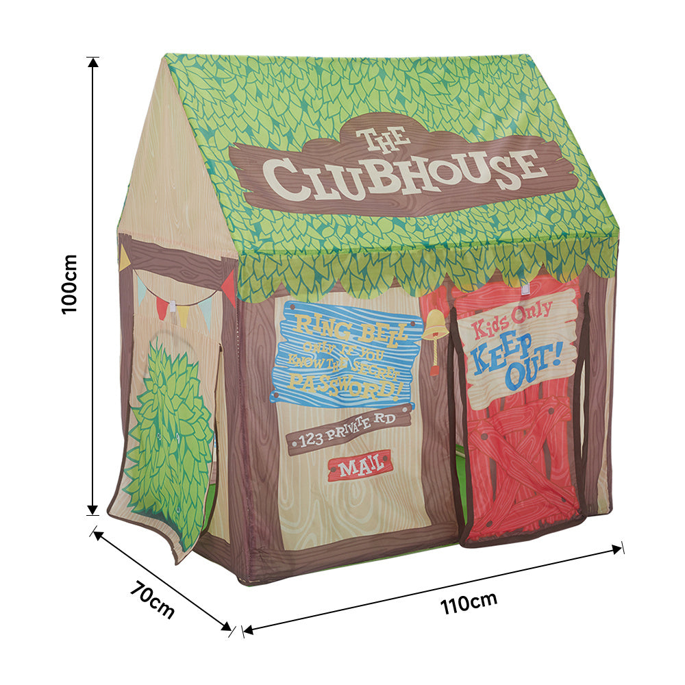 Portable Playhouse Toy Tent with Roll up Door and Windows